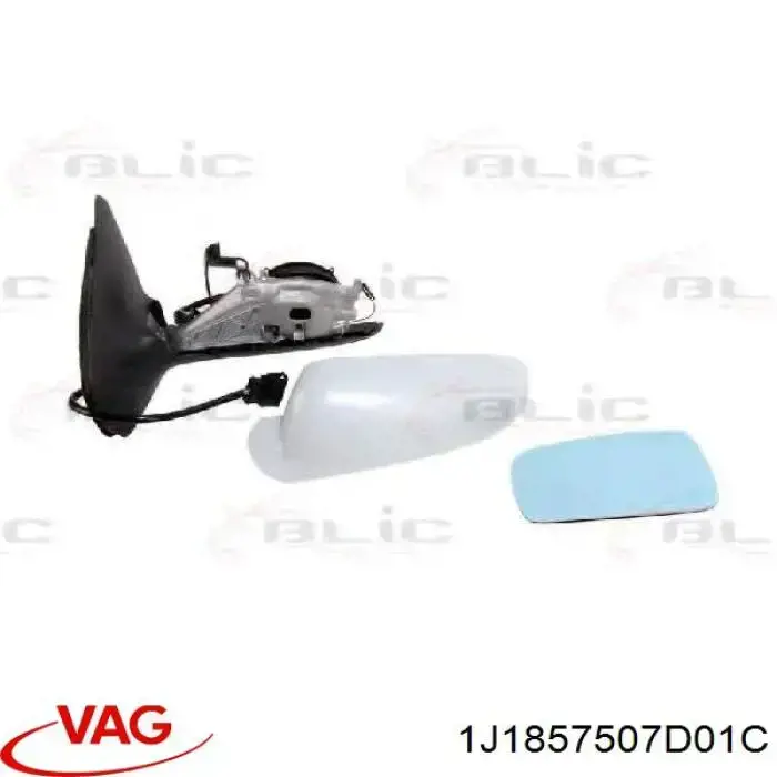 1J1857507D01C VAG Espejo retrovisor izquierdo