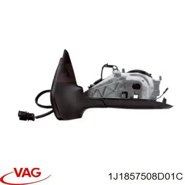 Carcasa interior del espejo retrovisor derecho VAG 1J1857508D01C precio, desde 55,18 EUR