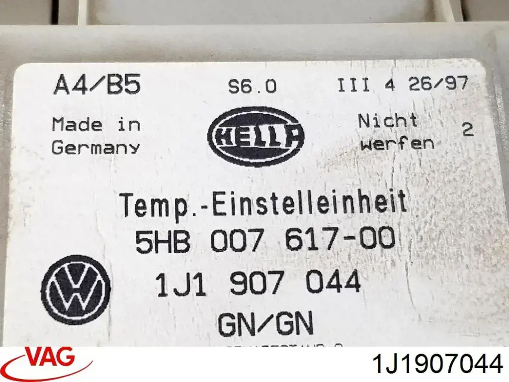 Unidad de control aire acondicionado 1J1907044 VAG