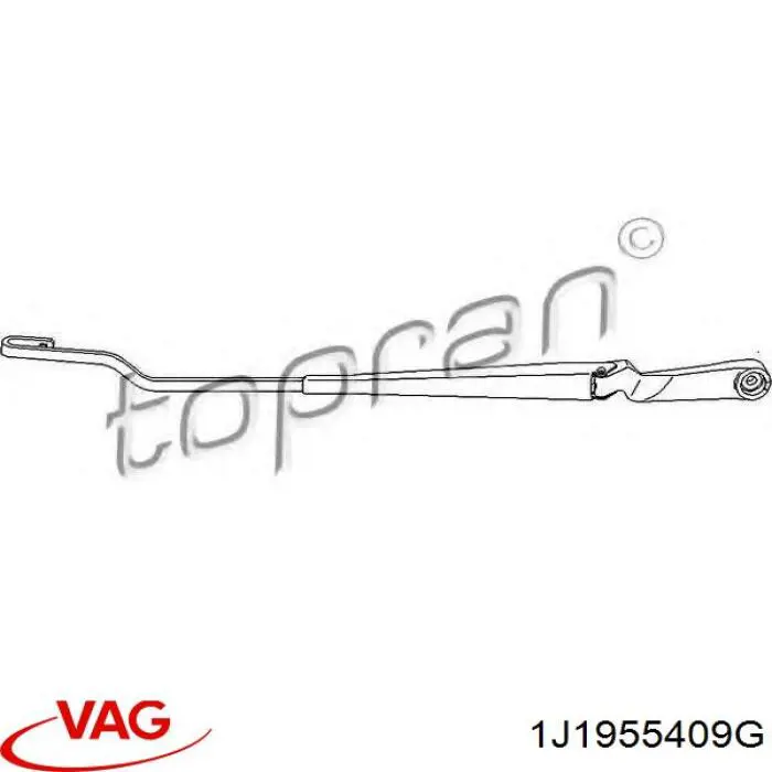 1J1955409G VAG Brazo del limpiaparabrisas lavado de parabrisas