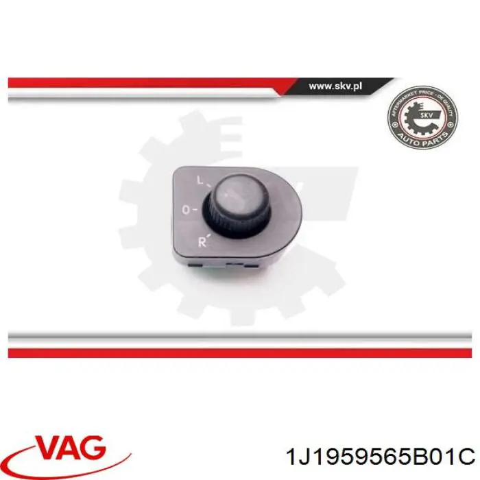 Comprar 1J1959565B01C VAG Módulo de espejos retrovisores en la puerta