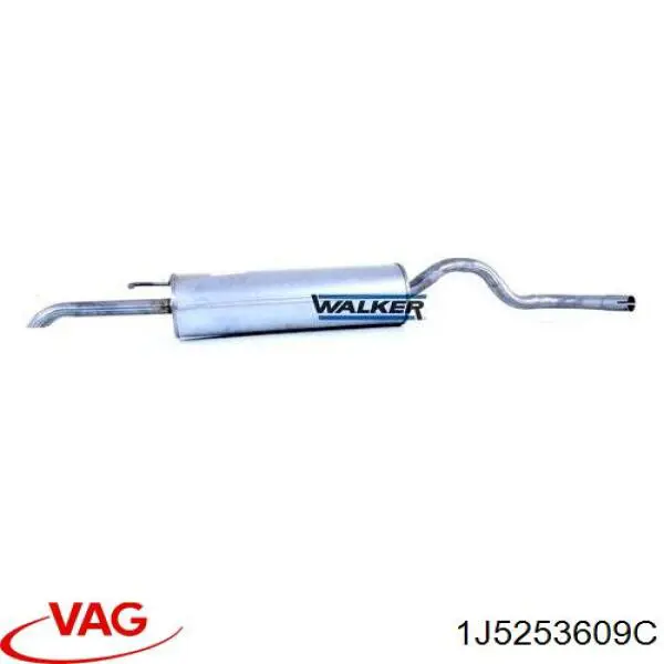 Silenciador trasero 1J5253609C VAG