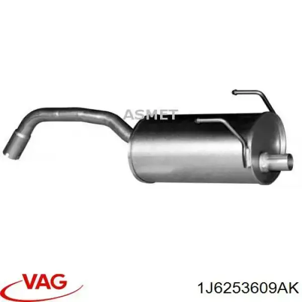 Comprar 1J6253609AK VAG Silenciador trasero