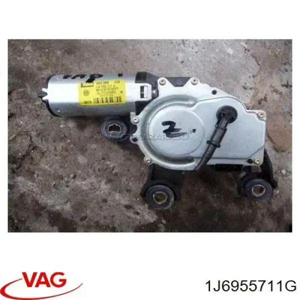 Motor limpiaparabrisas, trasera 1J6955711G VAG