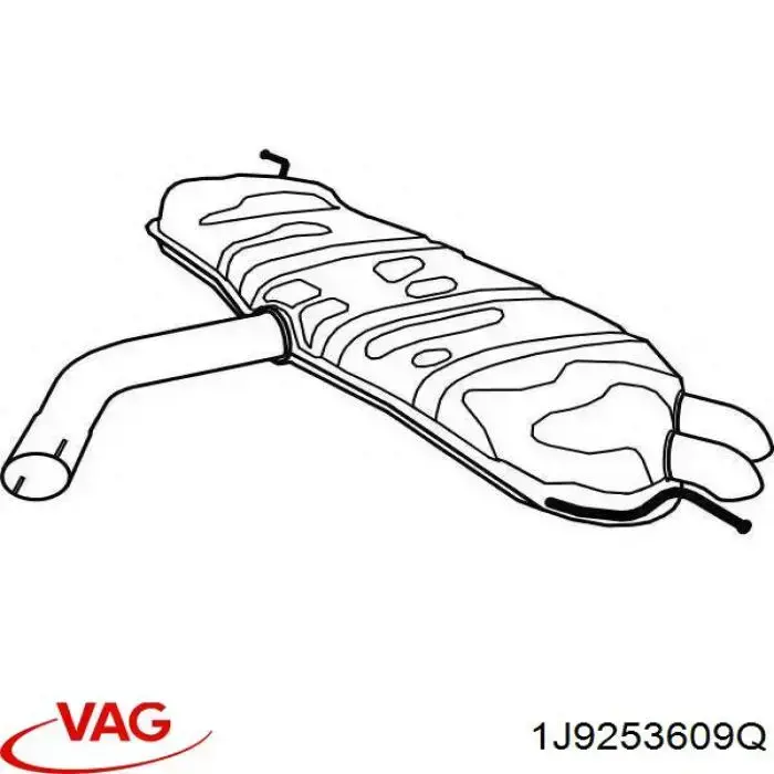 Silenciador trasero VAG 1J9253609Q precio, desde  EUR