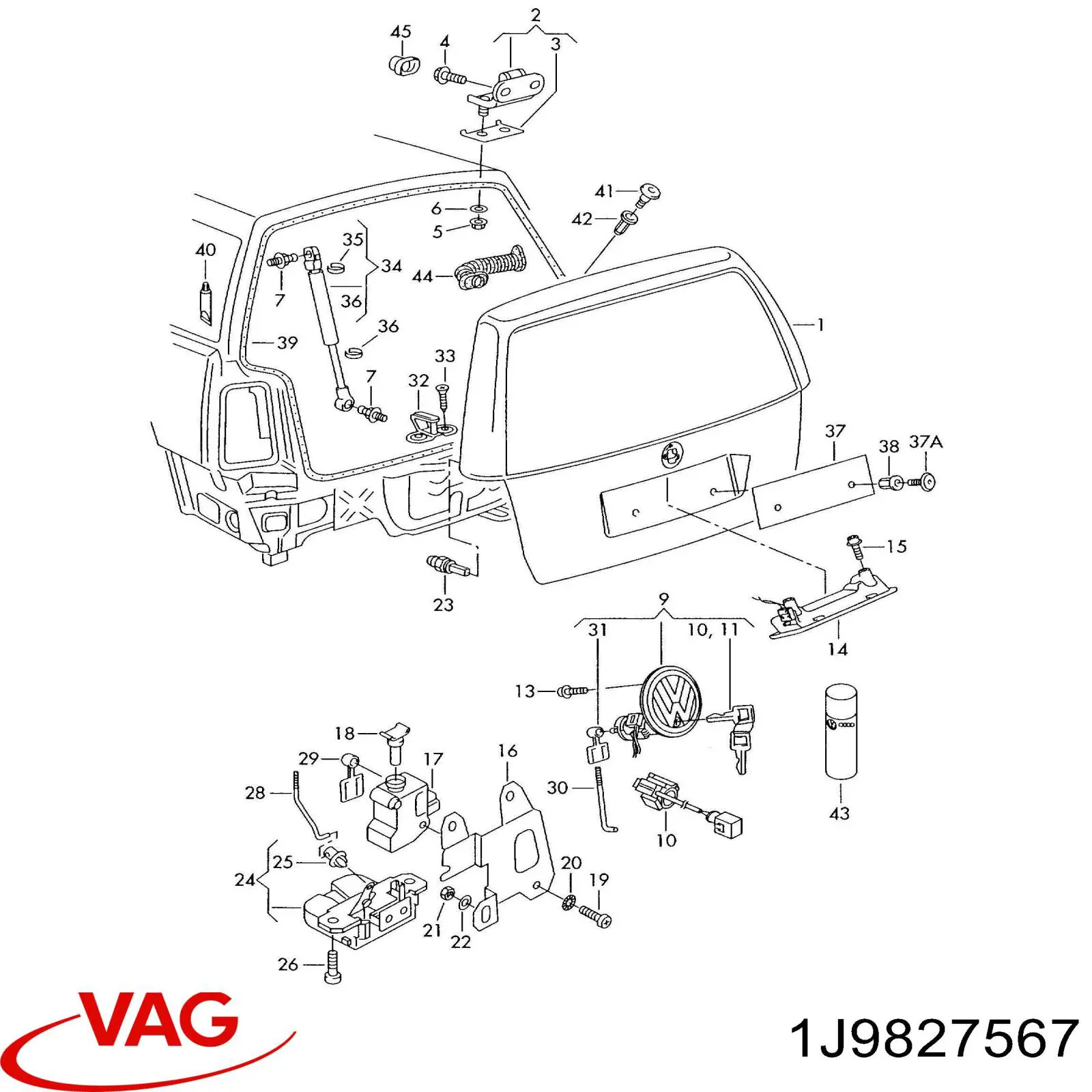  VAG 1J9827567 precio, desde 95,39 EUR