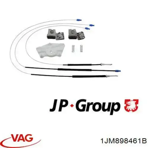 Comprar 1JM898461B VAG Juego de reparación del mecanismo del elevalunas de la puerta delantera