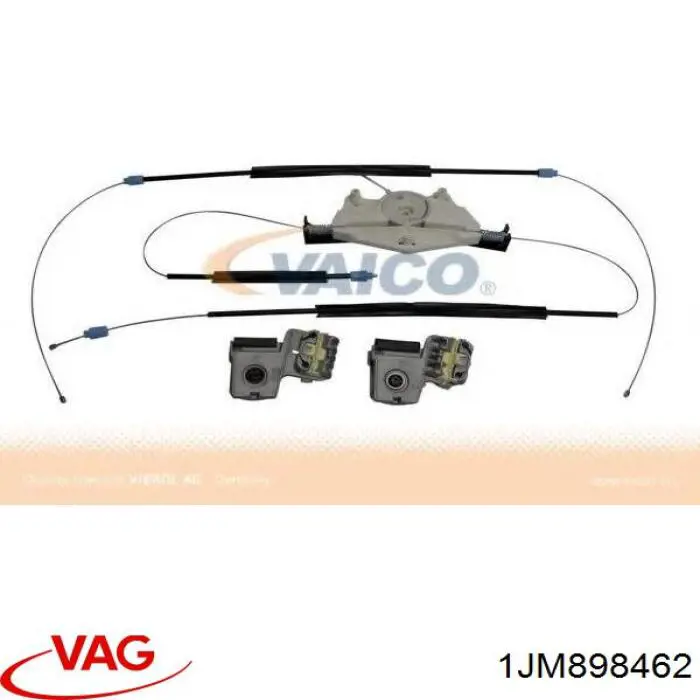 1JM898462 VAG Juego de reparación del mecanismo del elevalunas de la puerta delantera