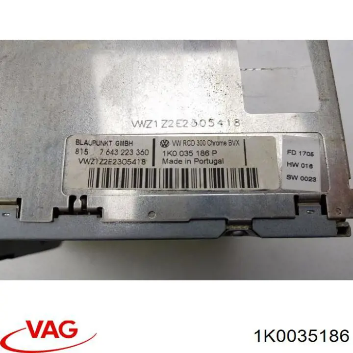Radio AM/FM universal 1K0035186 VAG