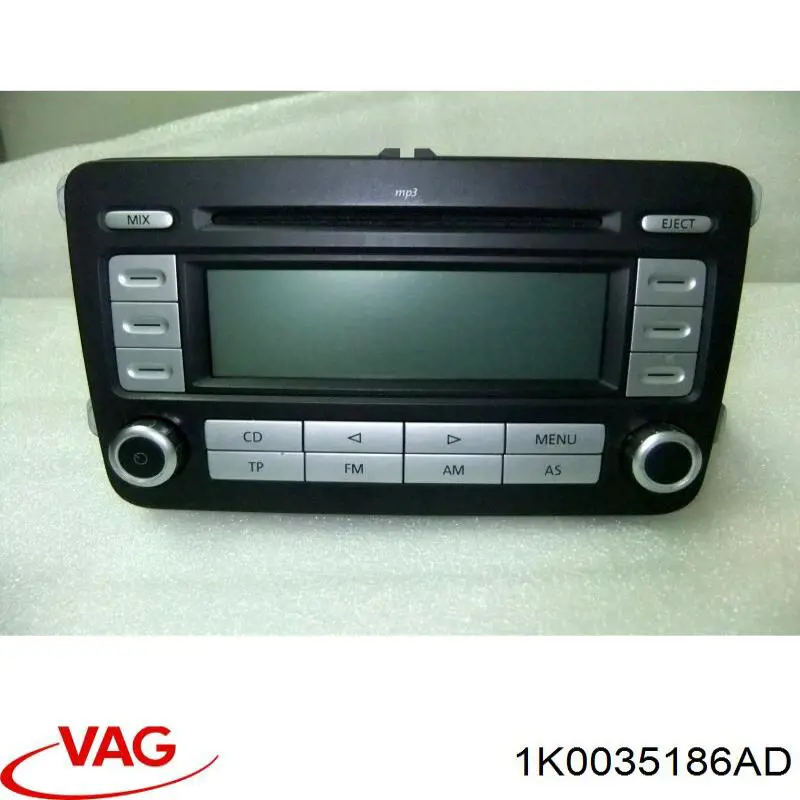1K0035186AD VAG radio (radio am/fm)