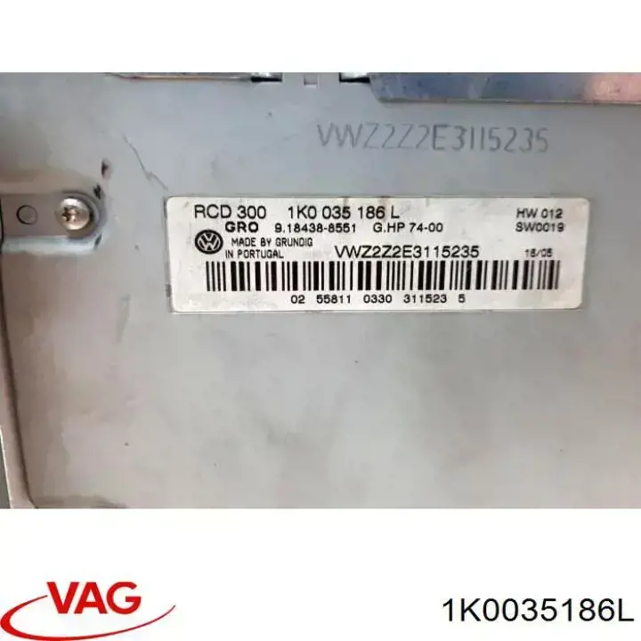 Radio AM/FM VAG 1K0035186L precio, desde 50,82 EUR