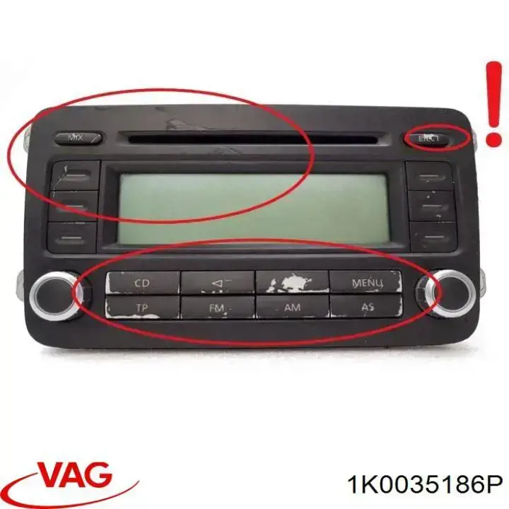 Comprar 1K0035186P VAG Radio