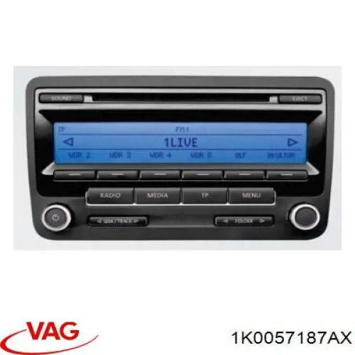 Radio AM/FM VAG 1K0057187AX precio, desde 46,28 EUR