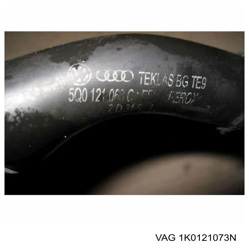 1K0121073N VAG tubería de radiador, retorno