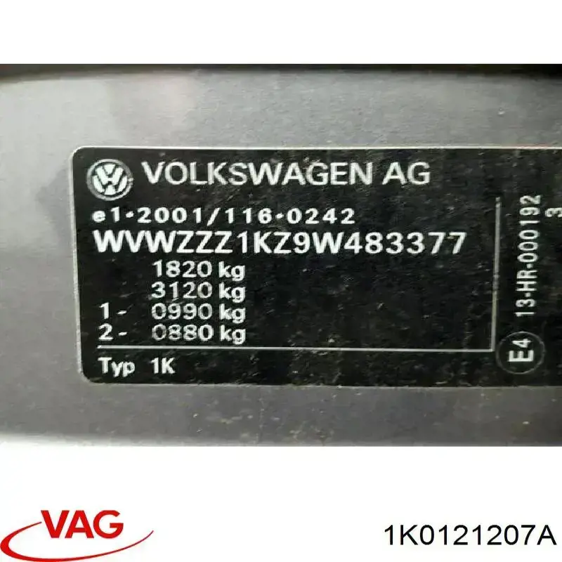  VAG 1K0121207A