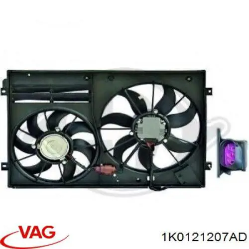 1K0121207AD VAG Ventilador de refrigeración del motor