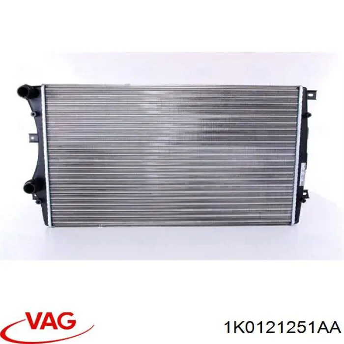 1K0121251AA VAG radiador refrigeración del motor