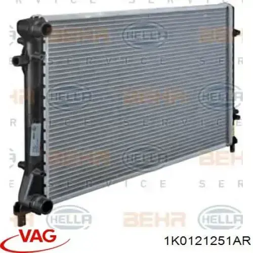 1K0121251AR VAG radiador
