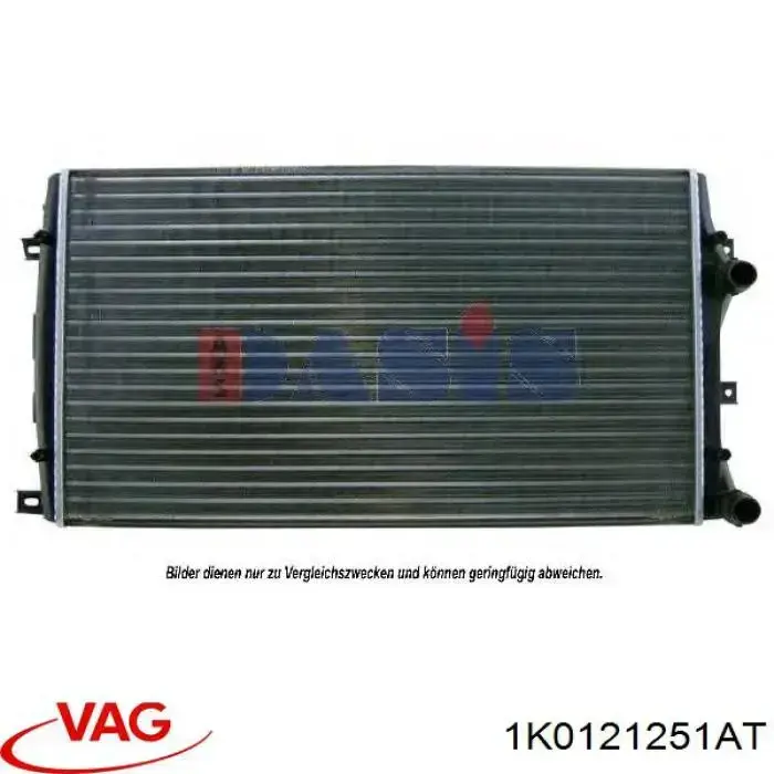 1K0121251AT VAG radiador refrigeración del motor