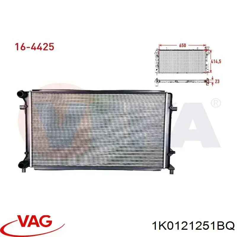 Comprar 1K0121251BQ VAG Radiador de auto