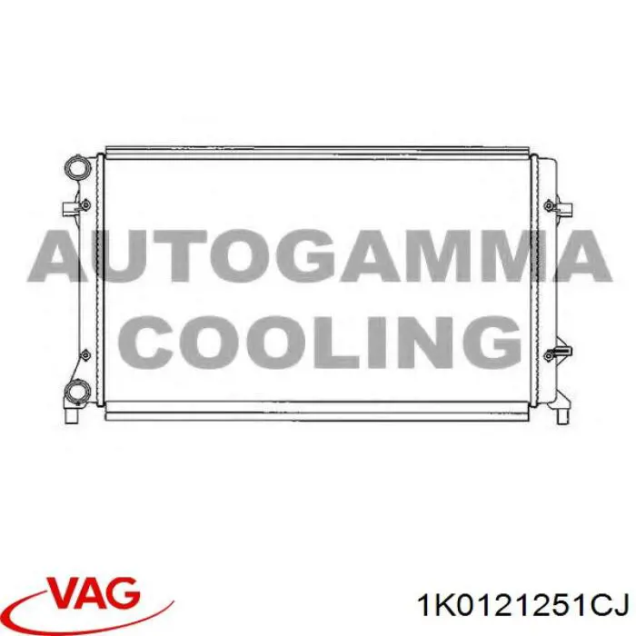 Radiador 1K0121251CJ VAG