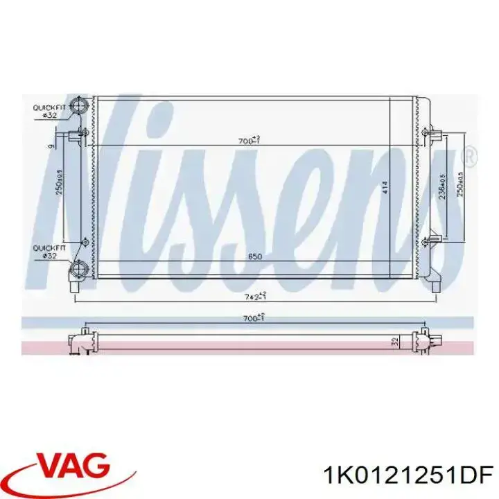 Comprar 1K0121251DF VAG Radiador de auto