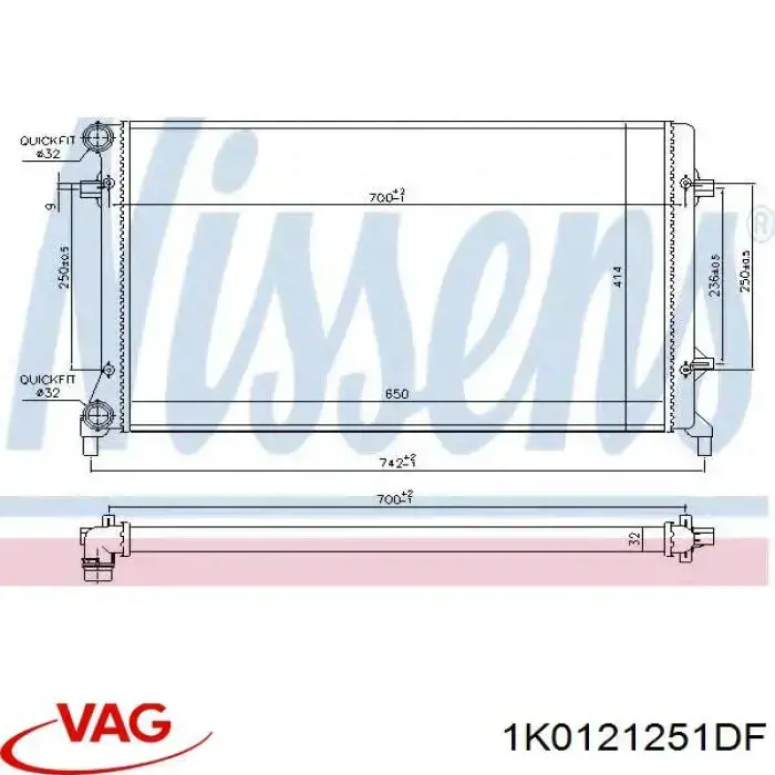 Água radiador VAG 1K0121251DF precio, desde 62,70 EUR