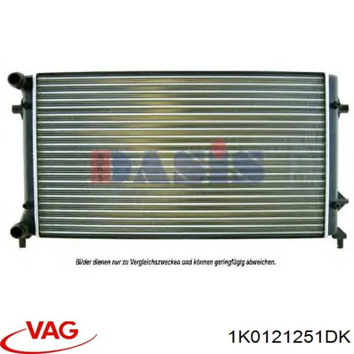 1K0121251DK VAG radiador