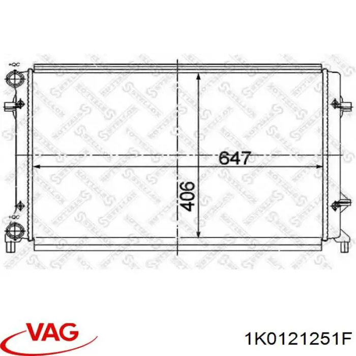 Comprar 1K0121251F VAG Radiador de auto