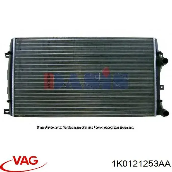 Água radiador VAG 1K0121253AA precio, desde 54,00 EUR