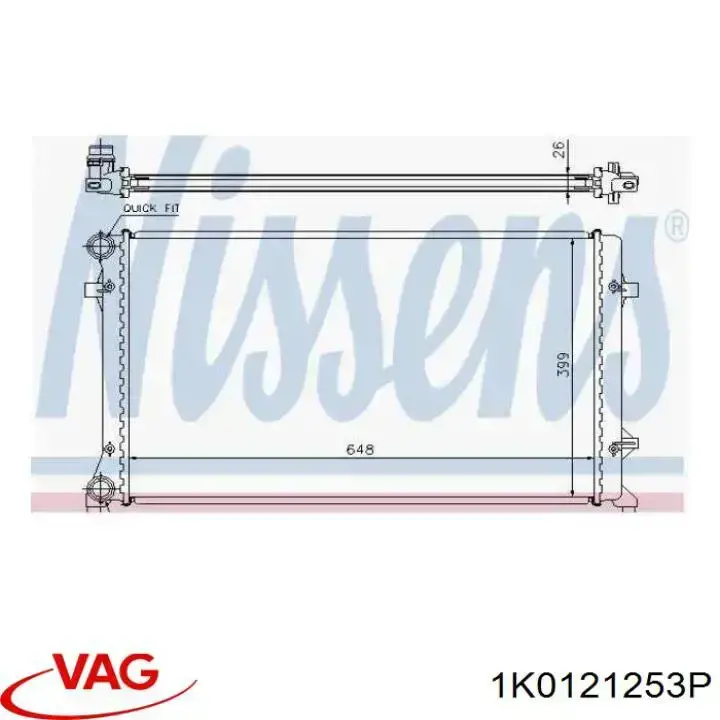 Radiador 1K0121253P VAG