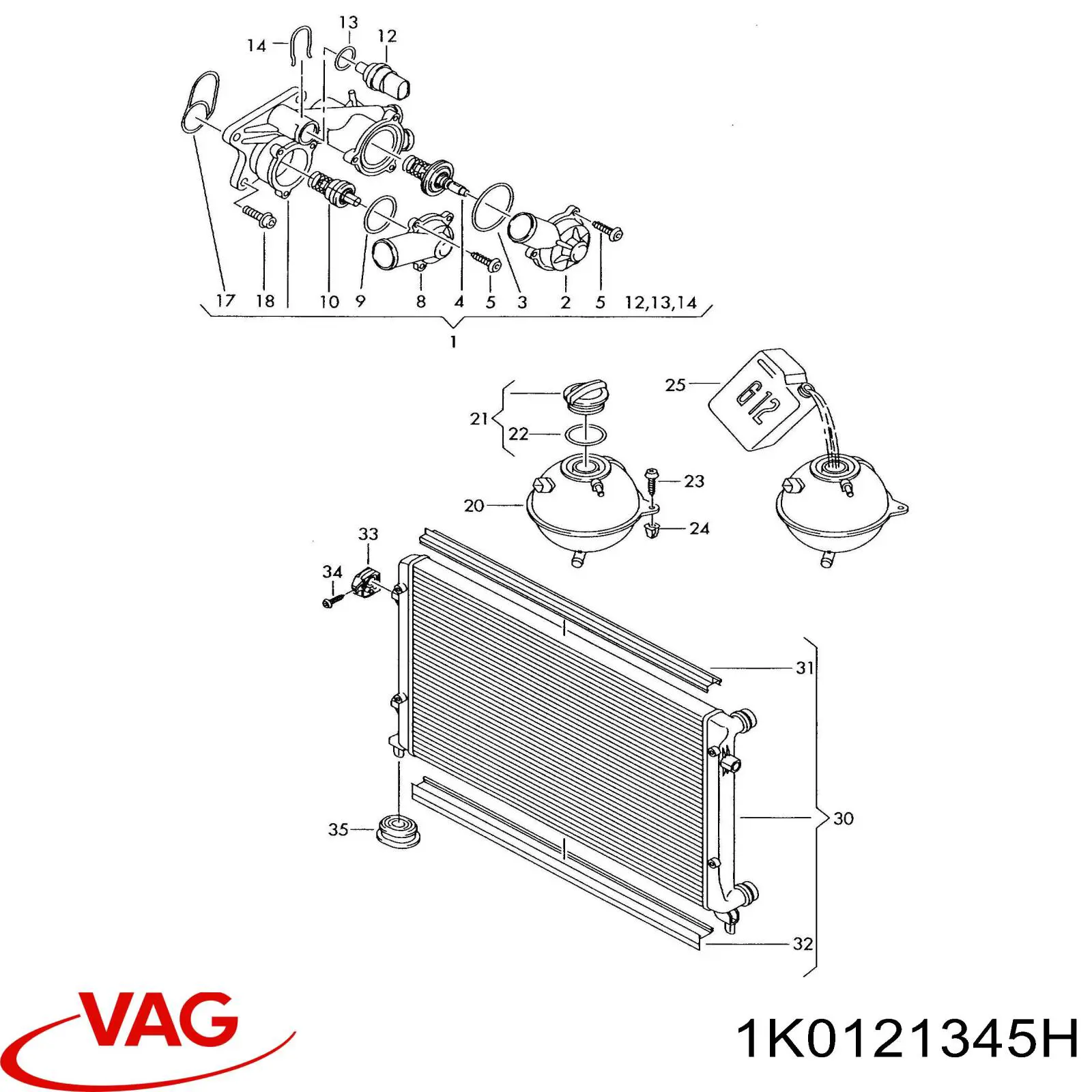 1K0121345H VAG 