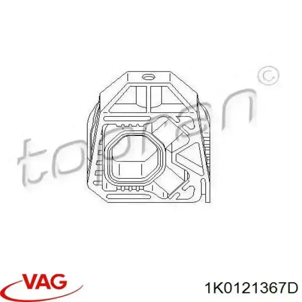 Soporte superior de radiador VAG 1K0121367D precio, desde 4,44 EUR