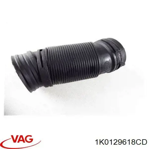 1K0129618CD VAG tubo flexible de aspiración, entrada del filtro de aire
