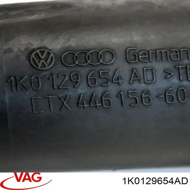Tubo de admisión de aire al turbocompresor 1K0129654AD VAG