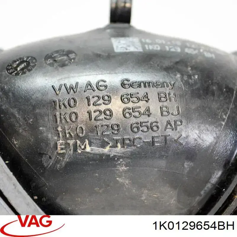 1K0129654BH VAG Conducto de aire, salida del filtro de aire