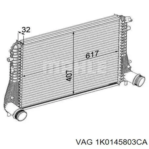 Comprar 1K0145803CA VAG Turbo intercooler