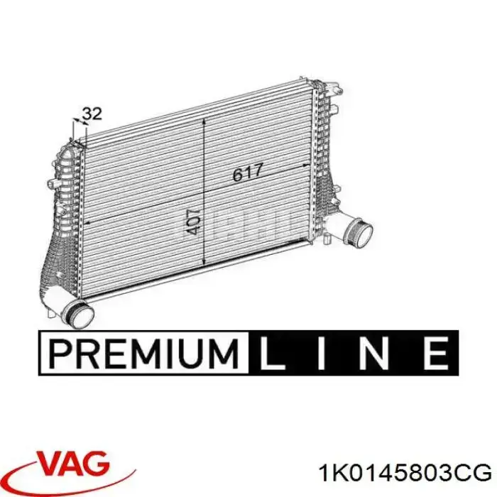 Comprar 1K0145803CG VAG Turbo intercooler