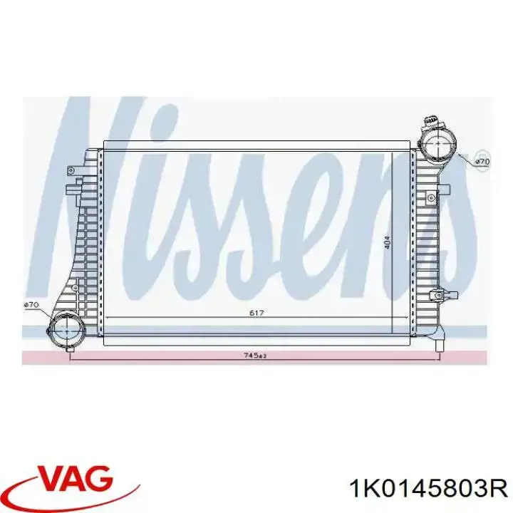 Radiador de aire de admisión VAG 1K0145803R precio, desde 104,21 EUR