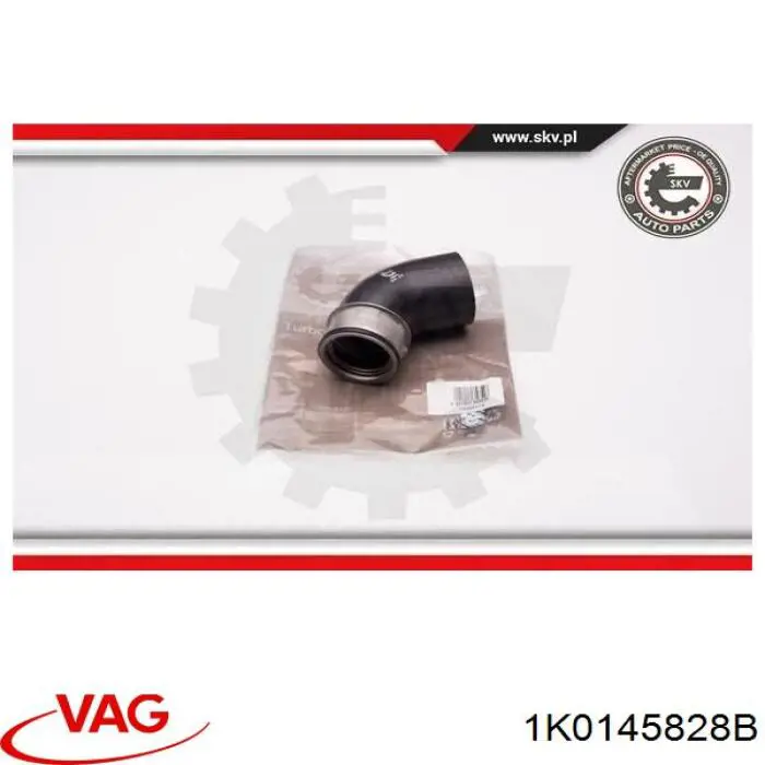 1K0145828B VAG tubo flexible de aire de sobrealimentación superior derecho