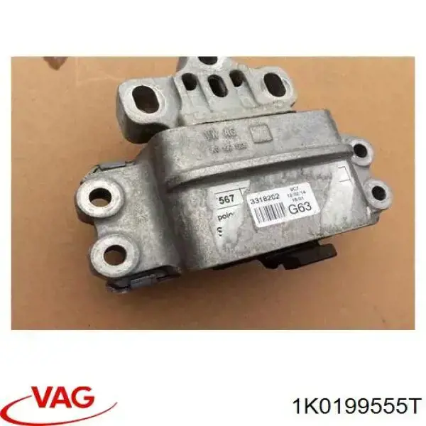 1K0199555T VAG soporte motor izquierdo