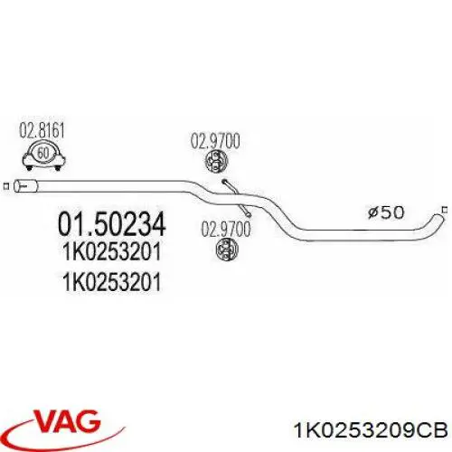 1K0253209CB VAG