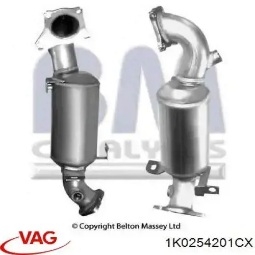Catalizador VAG 1K0254201CX precio, desde 369,98 EUR