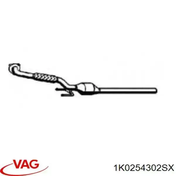 Tubo de escape delantero VAG 1K0254302SX precio, desde 201,46 EUR