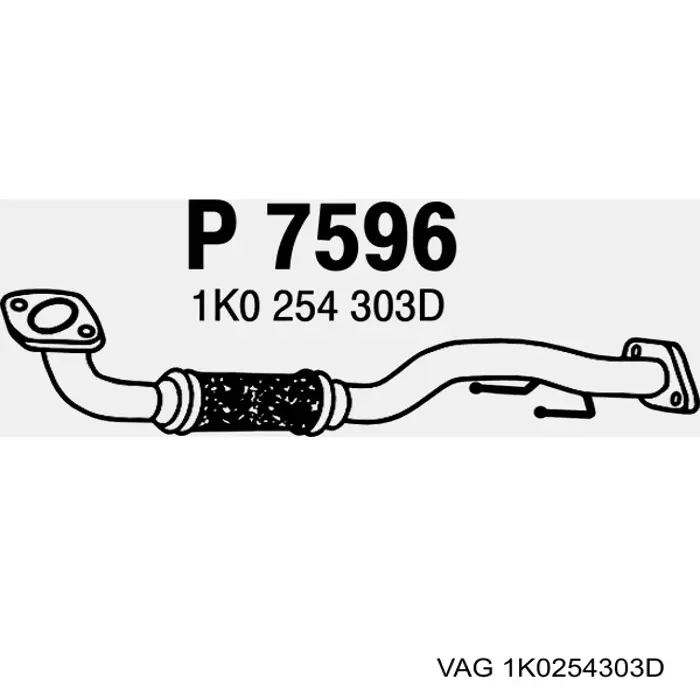 Comprar 1K0254303D VAG Silenciador central