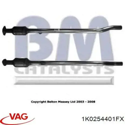 Catalizador VAG 1K0254401FX precio, desde 206,74 EUR