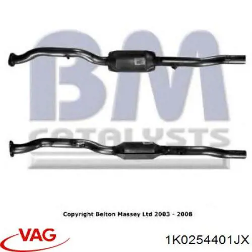 Comprar 1K0254401JX VAG Catalizador
