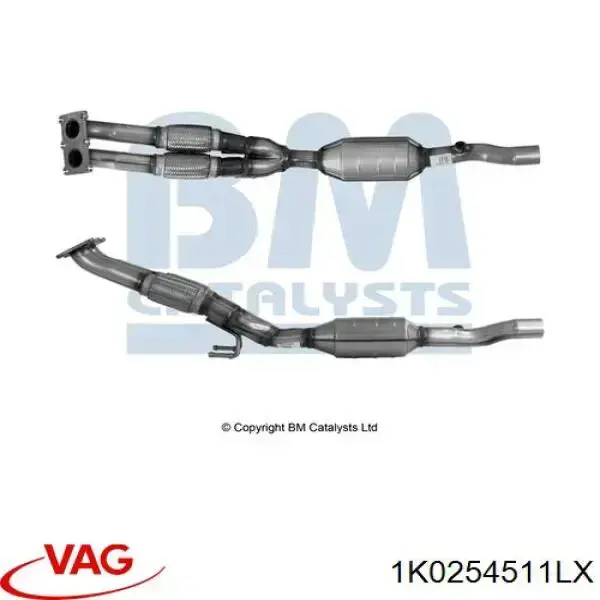Silenciador, sección delantera VAG 1K0254511LX precio, desde 321,67 EUR