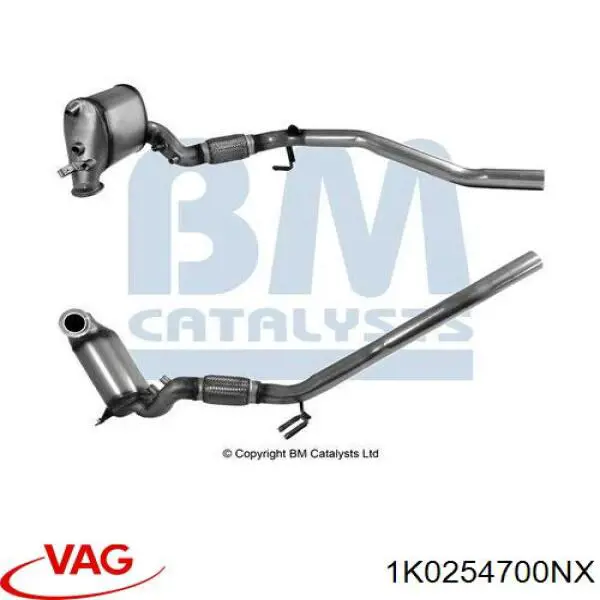 Silenciador, parte delantera VAG 1K0254700NX precio, desde 91,23 EUR