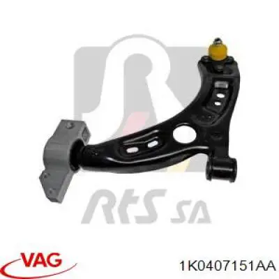 Brazo inferior izquierdo de la suspensión delantera VAG 1K0407151AA precio, desde 74,05 EUR
